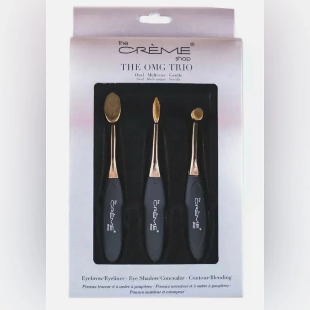 🍒 The Crème Shop OMG Trio Makeup Brush Set
